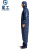 星工（XINGGONG）防静电服连体工作防护服 洁净服 防尘服无尘服带帽喷漆可定制 藏青色 XL码
