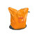 希万辉 加厚防水耐磨打包袋环保集包袋快递物流中转袋 橘色一扫光拉链中转袋