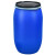 法兰桶30kg加厚大口密封废液桶泔水桶100升耐摔铁箍桶200升 120L