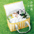 Edo 保温野餐包 可折叠保温保冷野餐篮车载手提户外野餐装备黄色格子