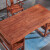 屿墨 红木家具非洲花梨（学名：刺猬紫檀）办公桌 中式实木书桌椅 1.8M办公桌+大官帽椅