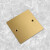 德威狮定制 10型铜地插盖板 地插底盒尘铜盖板 白板 铜盖子 地插盒盲板 86型铜地插盖板带孔