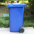 定制 户外大号垃圾桶 分类垃圾桶 环卫垃圾桶  小区物业收纳桶 可印LOGO 带轮挂车垃圾桶 草绿1 120L带轮蓝色（可回收物）