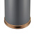 南 GPX-110YB 水泥灰色  港式斜口垃圾桶 金底 不锈钢防指纹垃圾桶商用户外室内垃圾桶