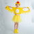 夏尔维纳（chanvenuel）儿童演出服小鸟动物服装老鹰鸽子猫头鹰鹦鹉幼儿园卡通舞蹈表演服 黄鸟肚皮分体裤 100