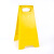 请勿泊车告示牌 禁止停车警示牌 小心地滑 车位 a字牌塑料黄色牌子 空白无内容
