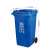 丰宁展益 FNZY 户外大号分类垃环卫垃圾桶 果皮箱 小区物业加厚挂车垃圾桶240L带轮蓝色