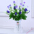 假花摆件大的郁金香玫瑰假花仿真花束装饰品房间摆设室内 升级款郁金香--蓝+瓶 0支