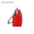 迪桑娜（DISSONA）女包欧美流苏抽绳水桶包 优雅精致包包时尚休闲单肩斜挎包81910105011000 红色
