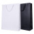 稳斯坦 WST3008 包装袋 （5个）牛皮纸手提袋 白卡纸袋 商务礼品袋 黑卡竖排20*25+9