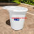 工业塑料收纳大号环垃圾桶餐厨水桶酒店商用带盖大容量户外圆形 220型(120升)+盖 (白色)