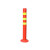 希万辉 道路警示防撞铁立柱护栏 B 90cm红色EVA+螺丝