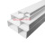 鑫卓达（XZD）白色铝合金线槽方形外开明装电线明线加厚金属桥架装饰布线槽厂家1000*30*20mm（厚度1mm）
