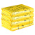 谋福1194 加厚黄色垃圾袋背心式塑料袋废物垃圾袋（70升80*90手提式50只装）可定制