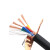 盛美天承 电力电缆 RVVP-300/500V-3*0.75mm² 铜芯控制线电力电缆 黑色 100米