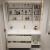 圣铂雅（SHENGBOYA）现代岩板无缝陶瓷盆浴室柜组合卫生间洗漱台橡木烤漆洗手洗脸盆柜 80cm智能方镜