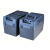 电动车电瓶盒子分体电池盒4V48V72V32AH手提铅酸塑料外壳箱三轮定 48V32A盒+充电口+电池线