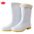 金宝源 32CM加绒白色雨鞋43码 防滑耐油厨师卫生棉靴