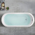 果敢 网红少女心浴缸小户型浴缸家用成人北欧民宿浴缸058 全白独立缸（不带龙头） 1.15m