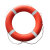 冰禹 BYaf-545 救生圈船用救生圈 消防用品成人游泳圈 救生浮圈 2.5KG+8mm*30米绳子