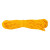 稳斯坦 W7687 (100米)彩色装饰绳 束口打包捆绑绳实心编织尼龙绳束口绳 姜黄4mm