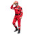 瑞可特 RSF198 消防服套装 应急长袖工作服 户外地震水上救援服 上衣加裤子加腰带红色 XL码 