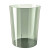 金诗洛 K5313 PET透明垃圾桶 无盖客厅办公塑料圆收纳桶纸篓垃圾桶 琥珀黄大号