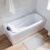 ASNAGHI 亚克力小户型家用单人按摩浴缸独立式长方形恒温加热网红浴缸 空缸（左裙）加厚型 1.2m