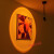 夕阳落日吊灯餐厅吧台店铺商用工业风网红日落吊灯投影酒吧氛围灯 多彩遥控-品质-高37cm-15w