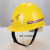 安全帽薄款通用工地电工劳保防尘帽防尘防晒透气不logo头盔 889型黄色