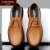 法帕（FARCOPPA） 商务休闲鞋男新款头层牛皮柔软舒适透气男士系带休闲皮鞋子 棕色 37 (标准皮鞋尺码)
