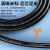 胜为CRVVP150 电线电缆RVVP2芯1.5平方带屏蔽铜电线 国标电源信号工程护套线黑色200米