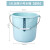 塑料桶水桶家用储水用大号水桶圆桶加厚塑料手提大水桶宿舍洗衣桶 【加厚】小号蓝色水桶