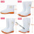 白色食雨鞋高中低筒卫生靴男女厨师鞋防水防滑耐油耐酸碱水鞋品 矮筒 37