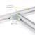 汇创佳 铝合金走线架连接件配件双孔拐角GJ-2 转角90度 镀铬 厚3.5mm