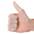 一次性防滑手指套工业橡胶手指套护指防护保护套耐磨加厚指头套防 橙色止滑L 码100个装