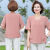 斯纷密五十岁女人适合的时髦遮肚T恤夏装小衫女中年时尚洋气纯色雪 粉色 XL建议80105斤