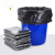兰诗（LAUTEE）LJD-801 大号平口商用黑色垃圾袋 物业环卫办公室用垃圾袋 80*100*50只装