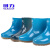 回力 女款低筒雨靴553防滑牛筋底工作水鞋 低筒蓝色 38码