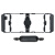JJC 手机兔笼 带蓝牙遥控 适用于苹果iPhone华为小米安卓多功能摄影稳定直播助拍器支架VLog拓展配件 手机夹款+RGB补光灯x2