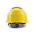 伟光安全帽YD-TQ 新国标ABS 工地工程建筑 电力施工电绝缘头盔 防砸透气抗冲击 黄色 1顶