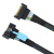 74P连接线PCIE5.0服务器背板转接线0.5米阵列卡扩展线85ohm 双直头 0.5m