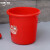 加厚洗衣塑料水桶手提装水大红色塑料桶盆桶 红色 18L34*32cm