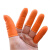 防滑手指套劳保工业乳胶手套耐磨橙色白色麻点一次性乳胶橡胶防护点钞分页劳保手指套 防割手指套10只/包