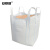 安赛瑞 吨袋集装袋 80×80×90cm 太空袋太空包污泥预压袋 方形吨袋编制袋  白色4吊托底敞口 24998