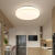 LED吸顶灯阳台灯卧室灯圆形简约现代过道厨房卫生间走廊客厅灯具 钻石白27cm白光24w