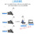 鹿色LORA无线串口透传模块 远距离数据通讯 RS232/485/422信号 标配10M天线 双信号RS232/485