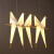 矢向北欧小鸟餐厅吊灯 后现代创意个性灯客厅吧店铁艺千纸鹤 8头弯管版