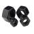AOLIOU发黑8.8级螺母高强度螺帽六角螺帽 螺母M16（10个）
