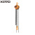 KITO CB015 手拉葫芦V等级镀镍链条安全卡扣轻巧强韧环链手拉葫芦倒链 1.5t/2.5m黄色 1台装